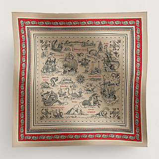 Tatouages Marins Bandana shawl 140 | Hermès USA